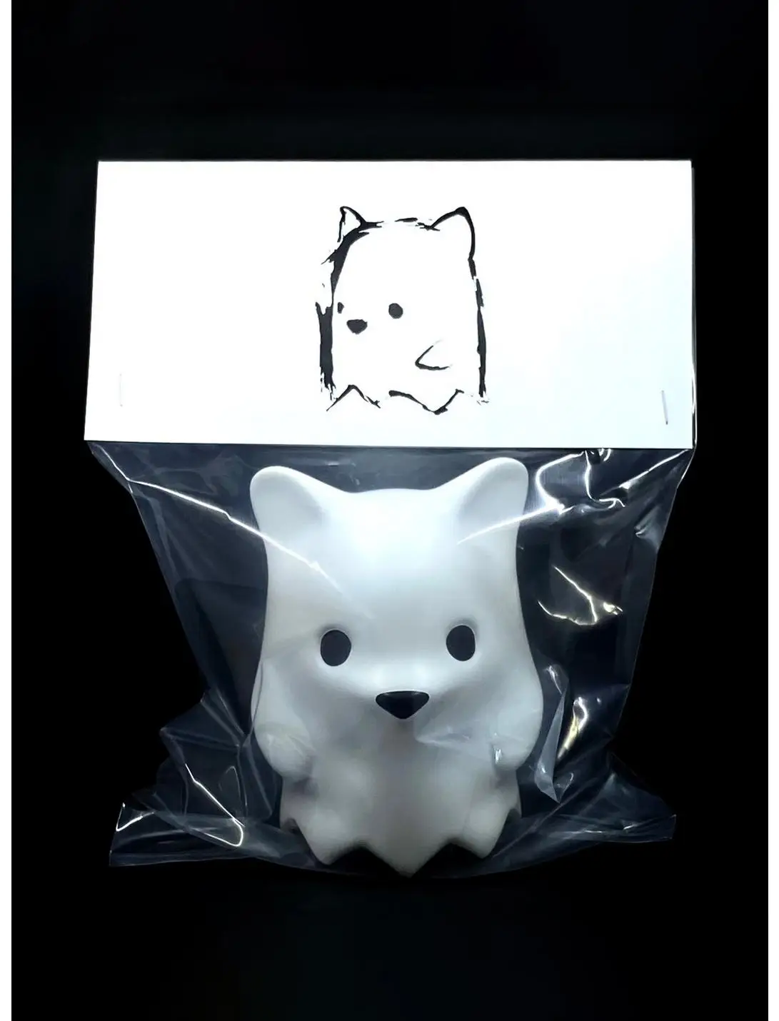 Jumbo Ghost Bear Head White Vinyl Figure