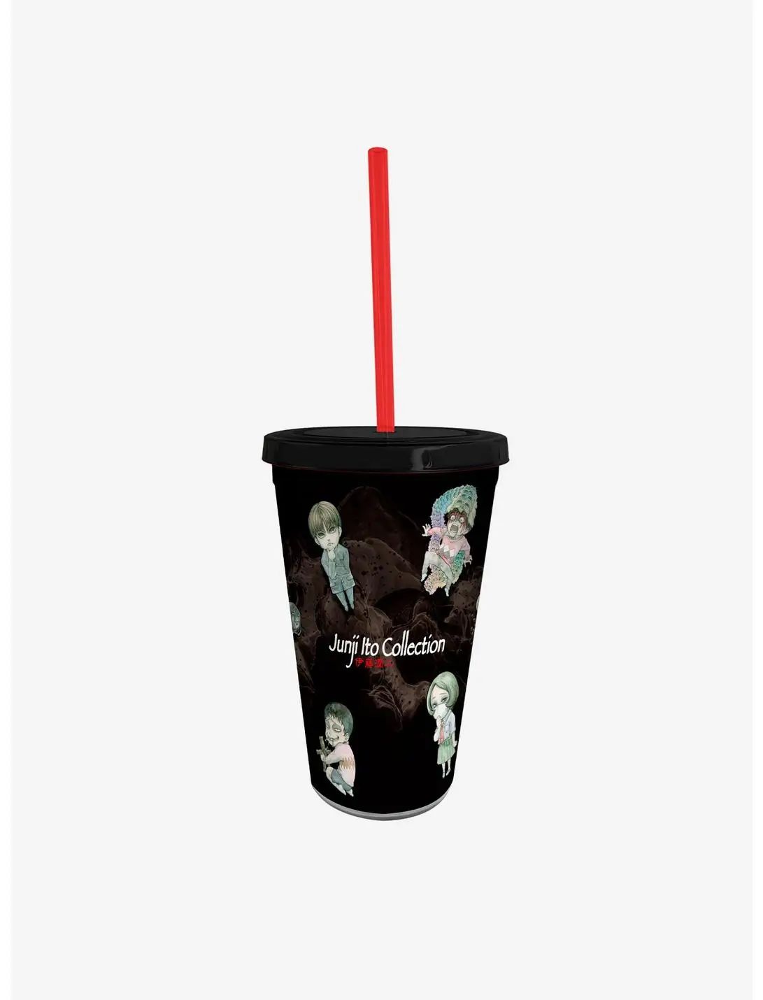 Junji Ito Souichi Tumbler with Straw, Acrylic Figure & Keychain Set