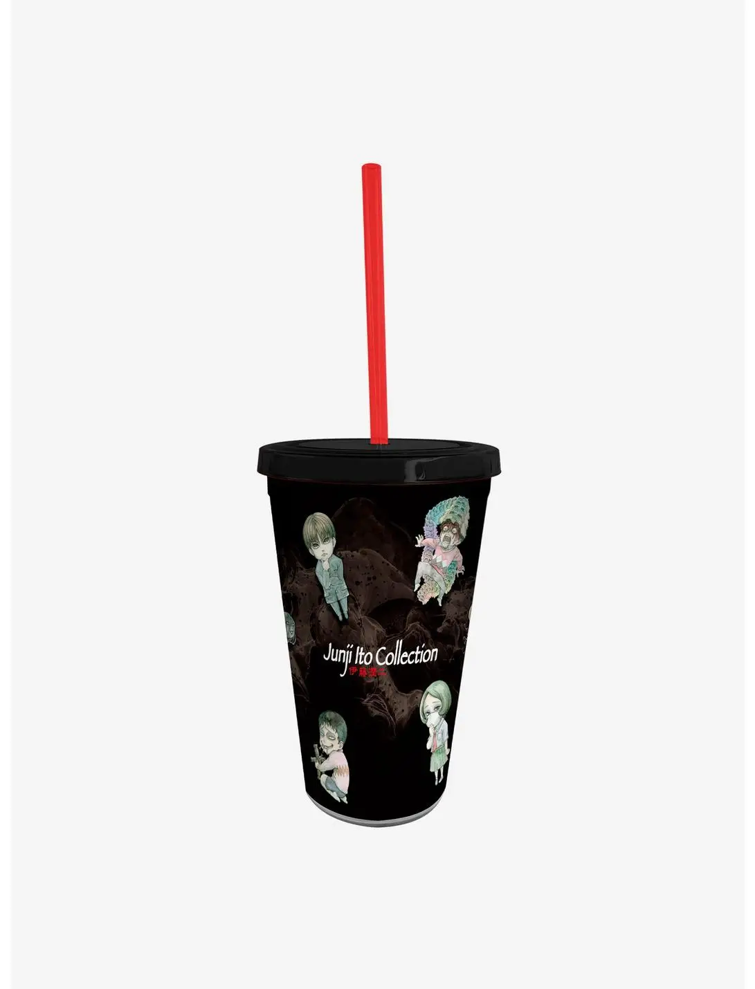 Junji Ito Tomie Tumbler with Straw, Acrylic Figure & Keychain Set