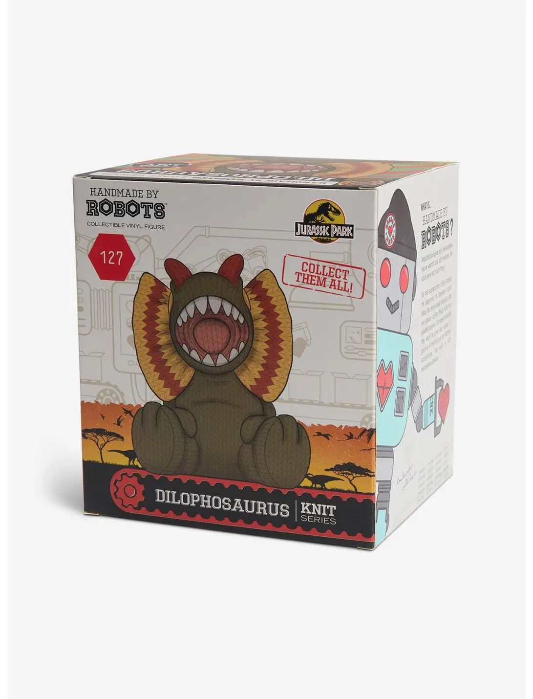 Jurassic Park Dilophosaurus Handmade By Robots Vinyl Figure