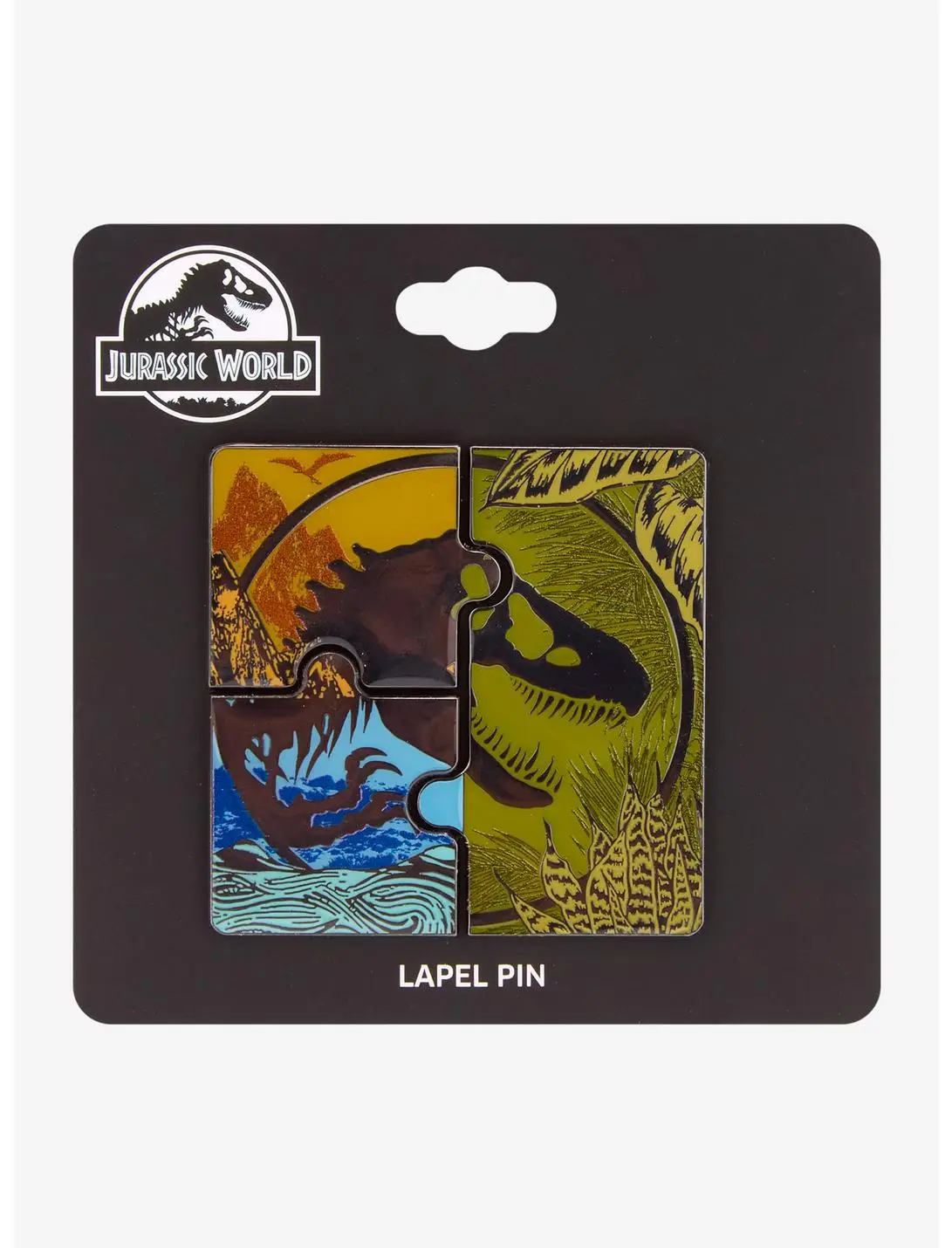 Jurassic Park Logo Puzzle Enamel Pin Set — BoxLunch Exclusive