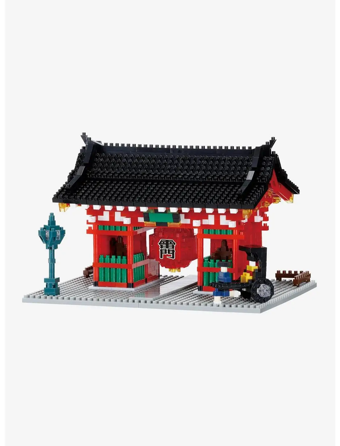 Kawada World Famous Buildings Nanoblock Kaminarimon Build Set (Ver. 2)