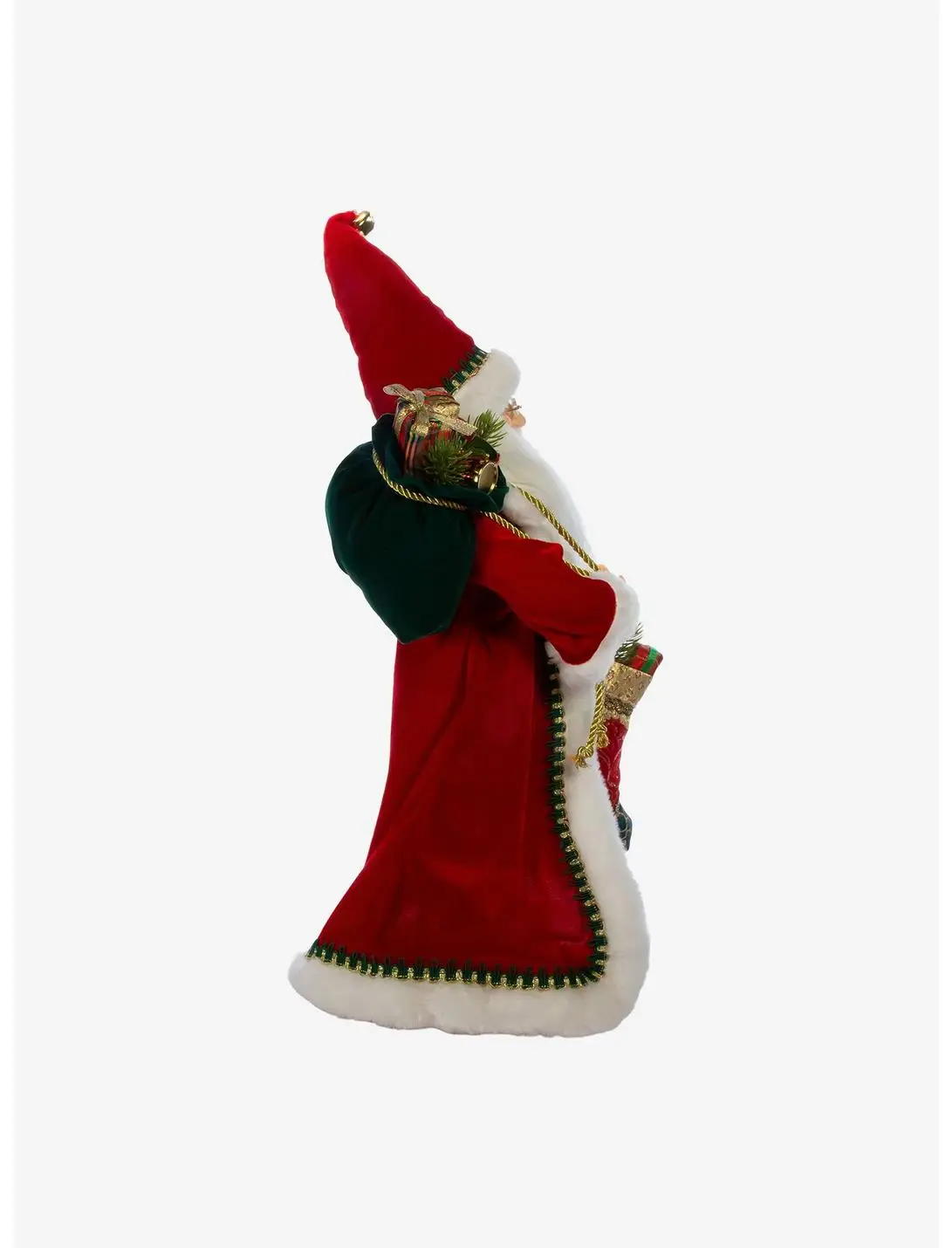 Kringle Klaus Fancy Santa with Stocking Figure