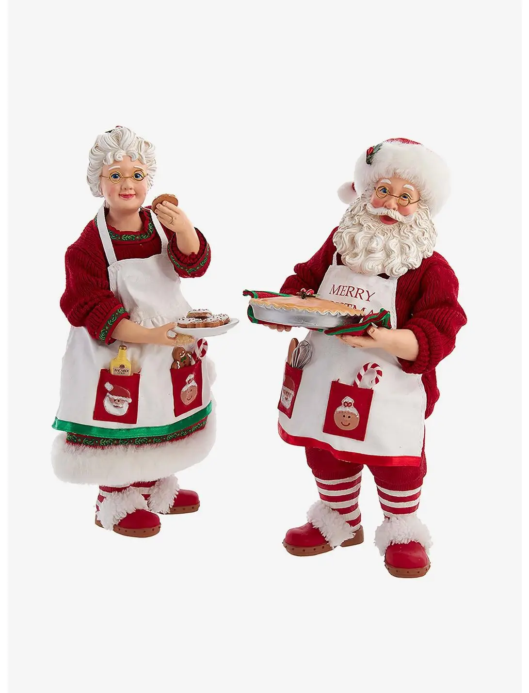Kurt Adler Fabriche Mr. and Mrs. Santa Figure