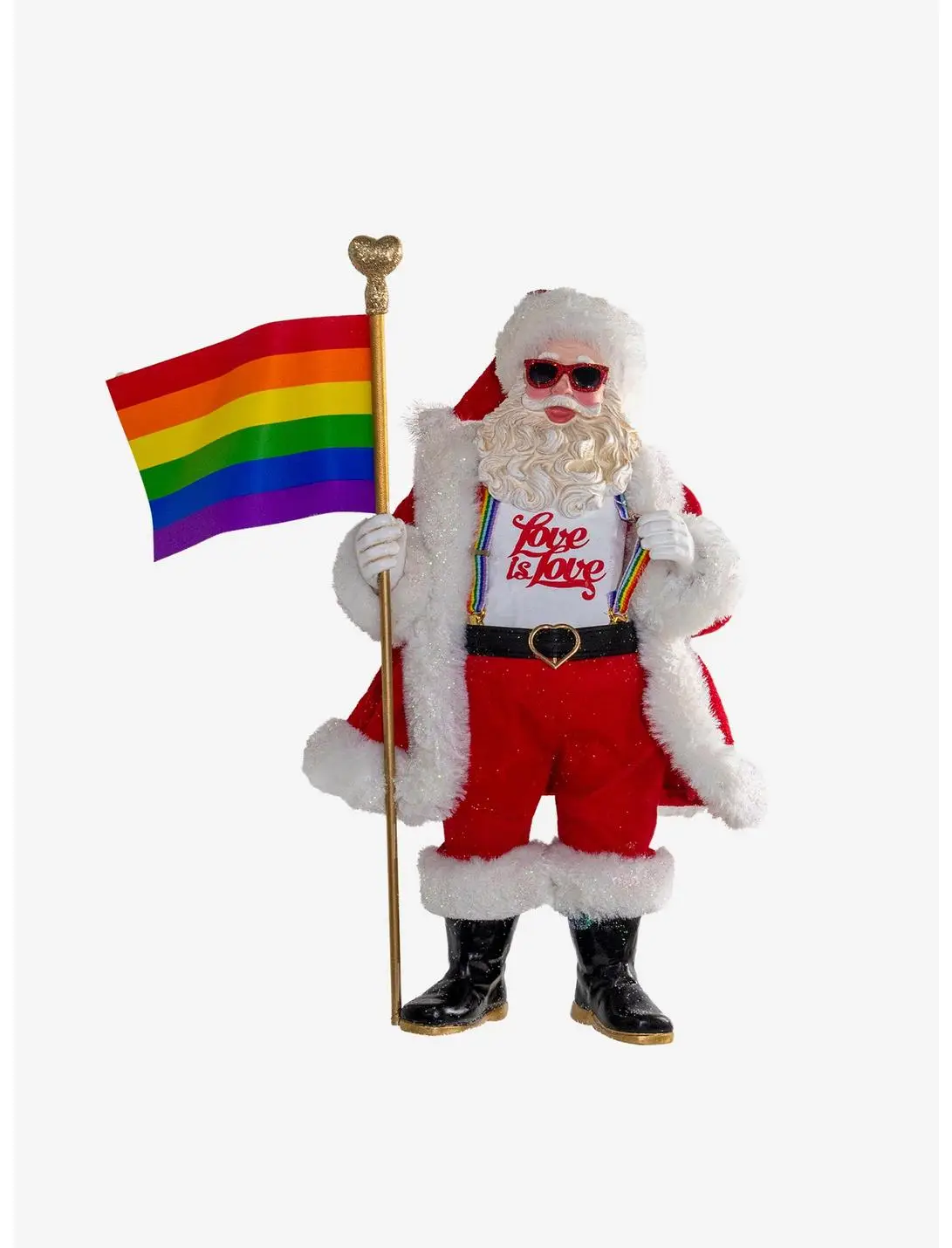 Kurt Adler Fabriche Pride Santa Figure