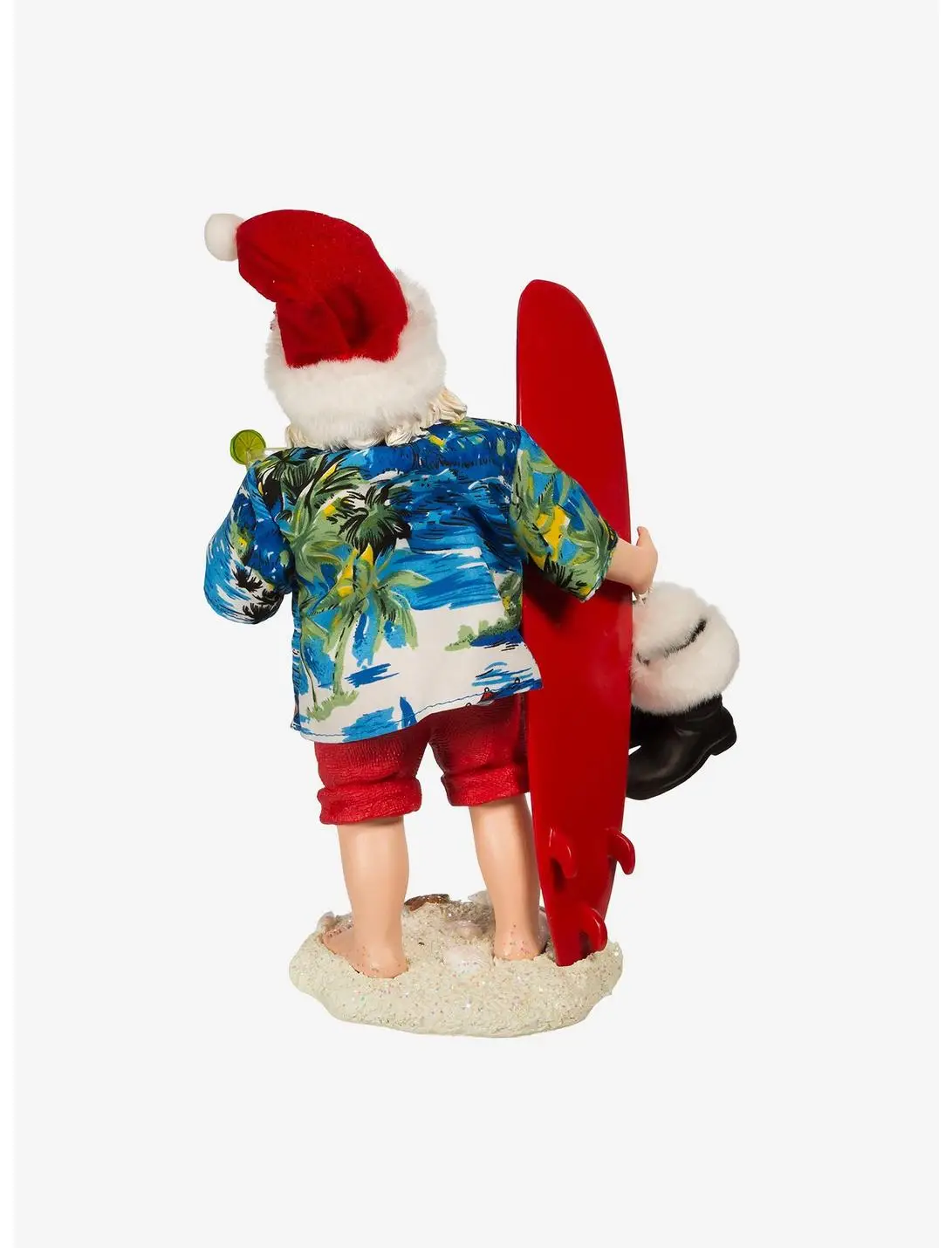 Kurt Adler Fabriche Santa with Surfboard and Drink Figure