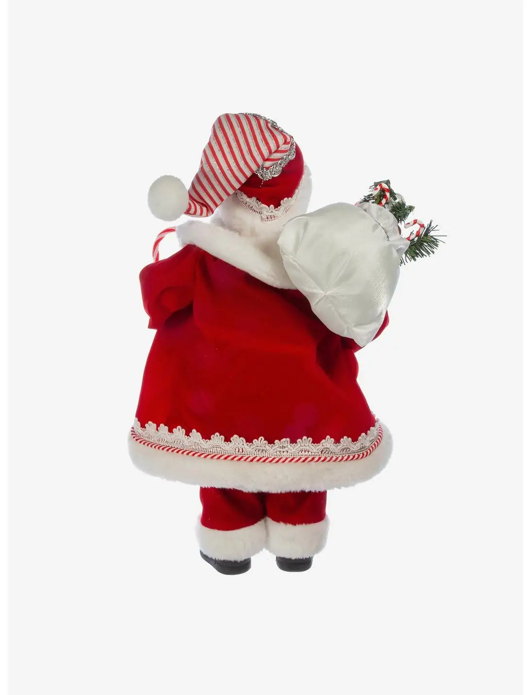 Kurt Adler Kringle Klaus Peppermint Santa Figure