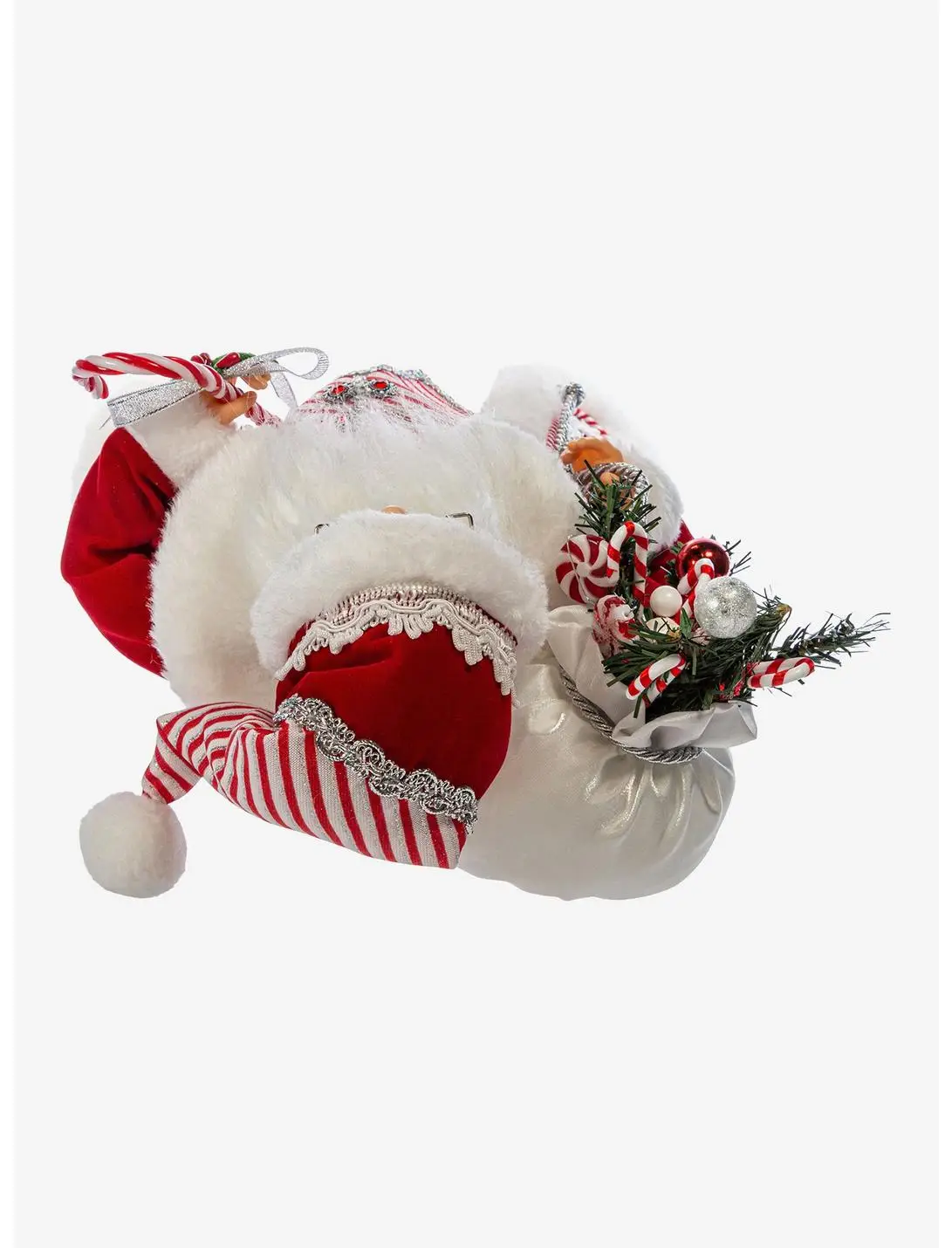 Kurt Adler Kringle Klaus Peppermint Santa Figure