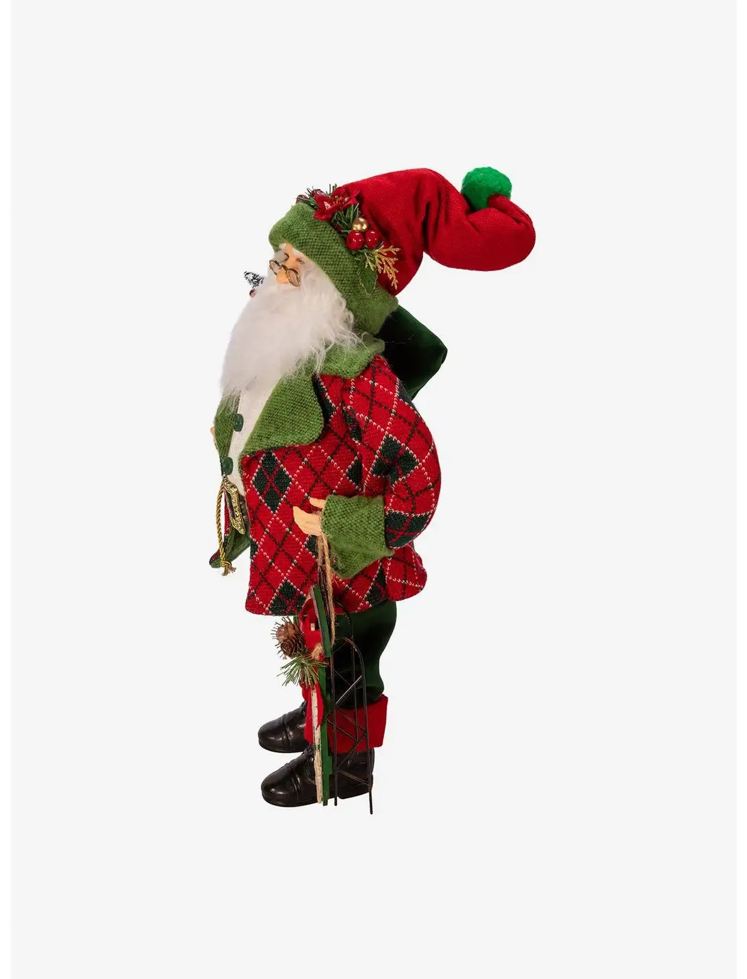 Kurt Adler Kringle Klaus Red and Green Santa Figure