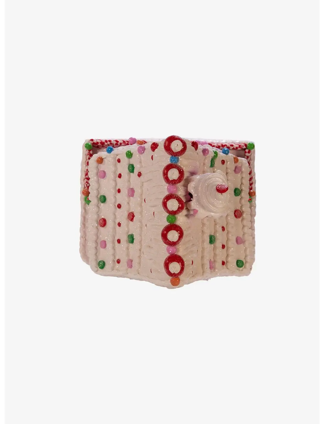 Kurt Adler Pink Candy LED Gingerbread House Figure