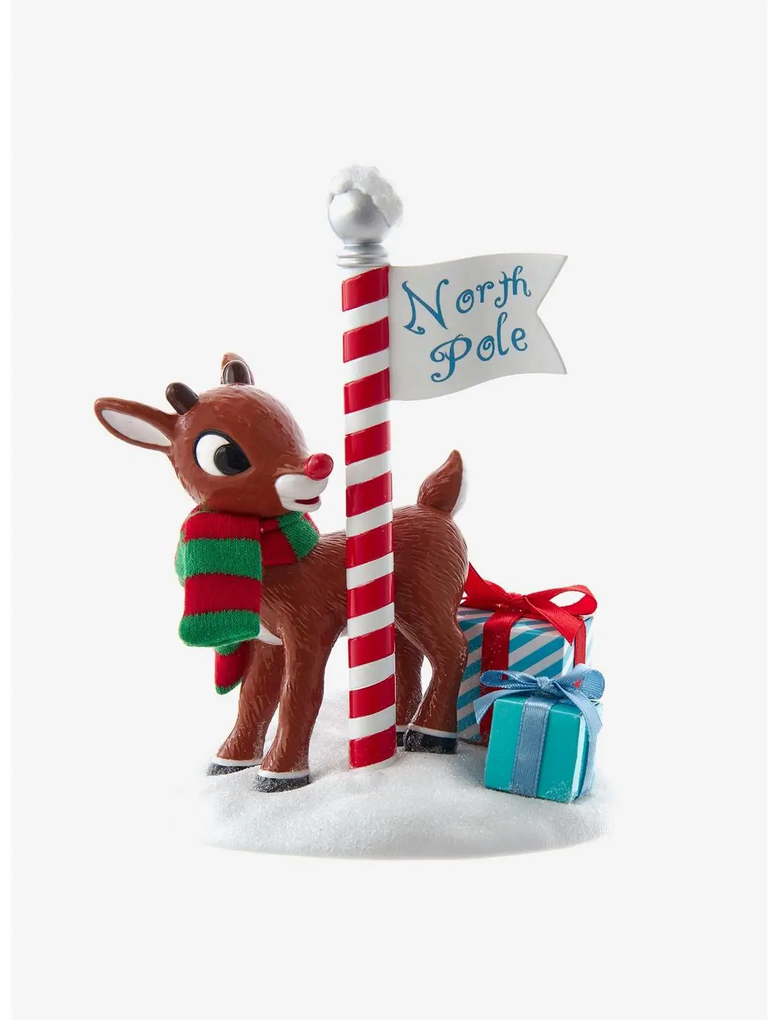 Kurt Adler Rudolph the Red-Nosed Reindeer Fabriche North Pole Figure