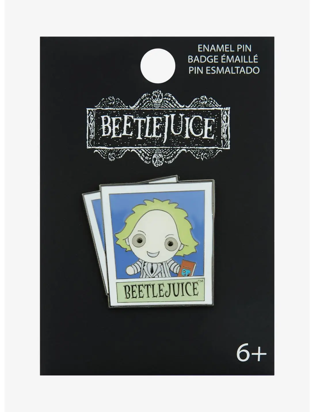 Loungefly Beetlejuice Polaroid Portrait Enamel Pin - BoxLunch Exclusive