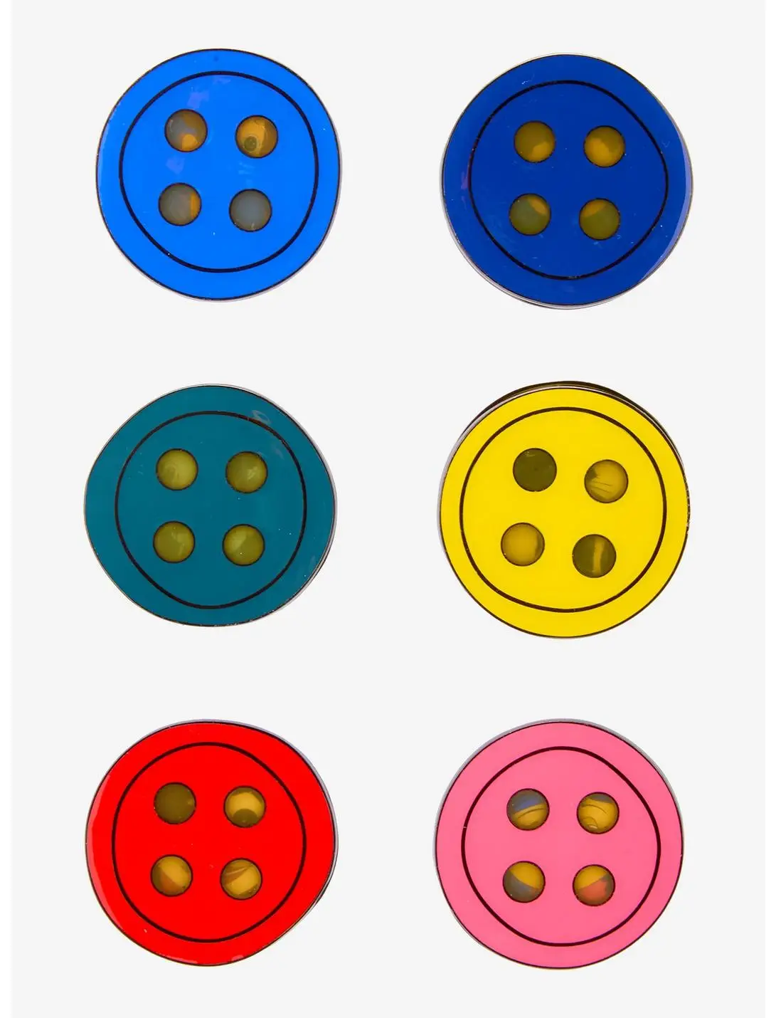 Loungefly Coraline Button Stained Glass Hinged Blind Box Enamel Pin — BoxLunch Exclusive