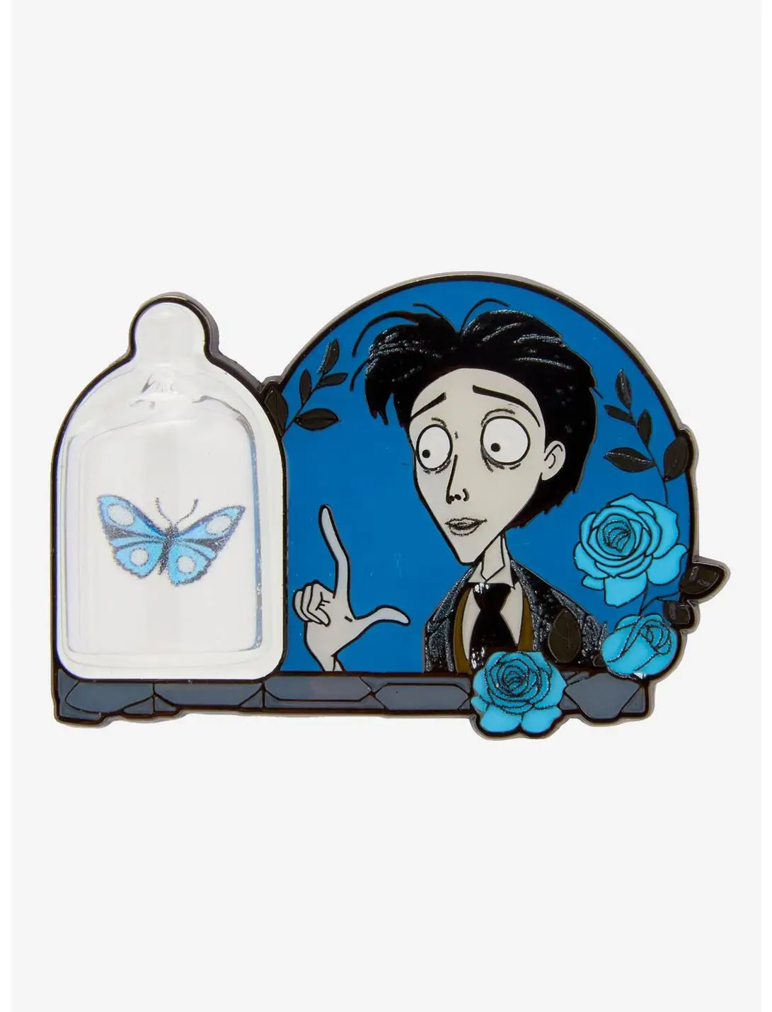 Loungefly Corpse Bride Victor & Butterfly Enamel Pin — BoxLunch Exclusive