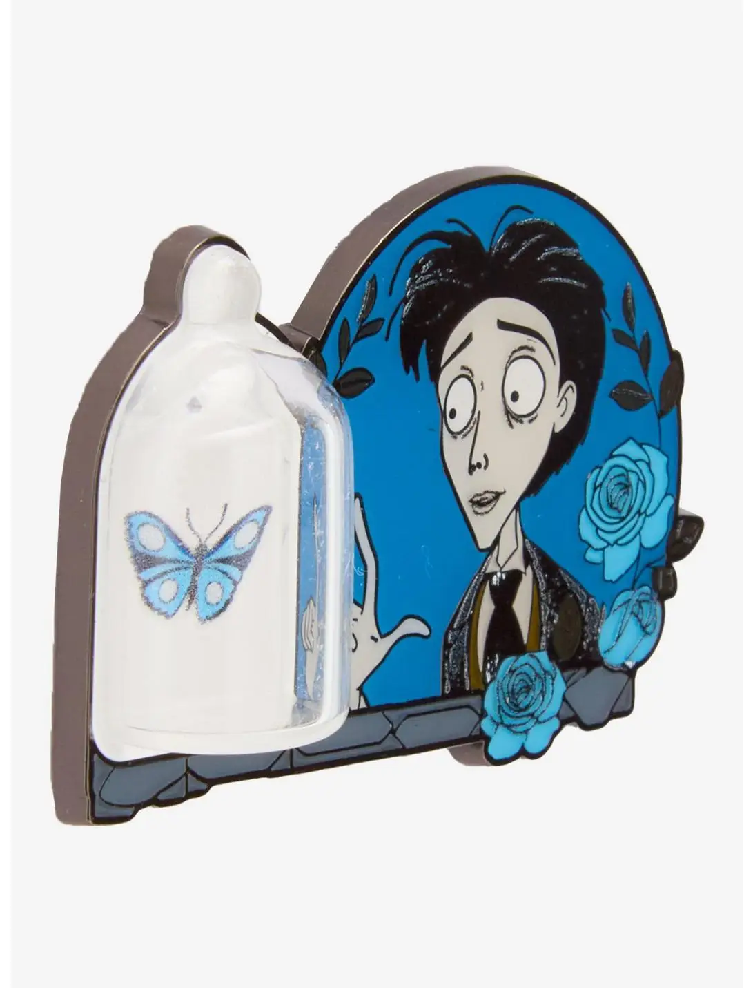 Loungefly Corpse Bride Victor & Butterfly Enamel Pin — BoxLunch Exclusive