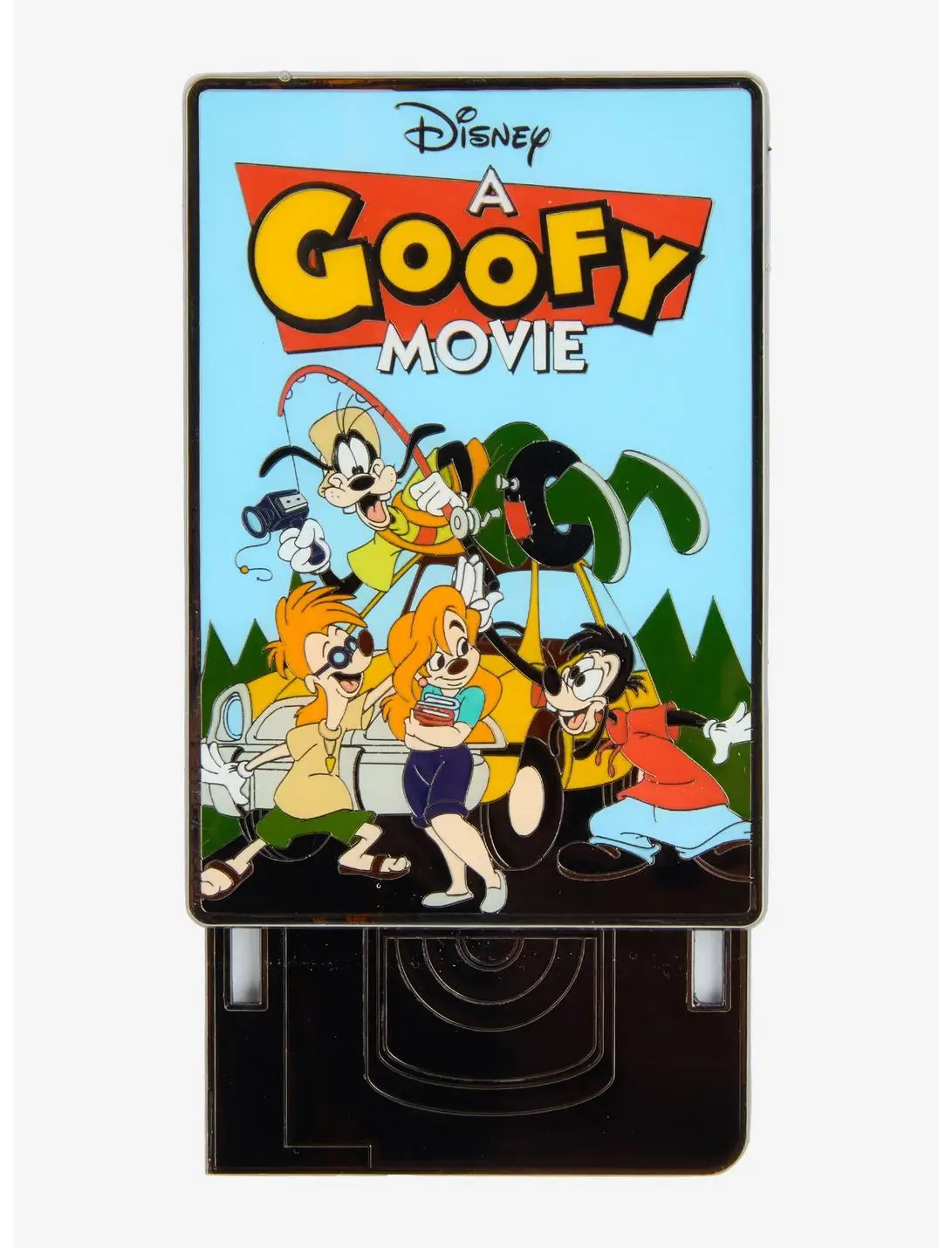 Loungefly Disney A Goofy Movie VHS Cover Sliding Limited Edition Enamel Pin - BoxLunch Exclusive