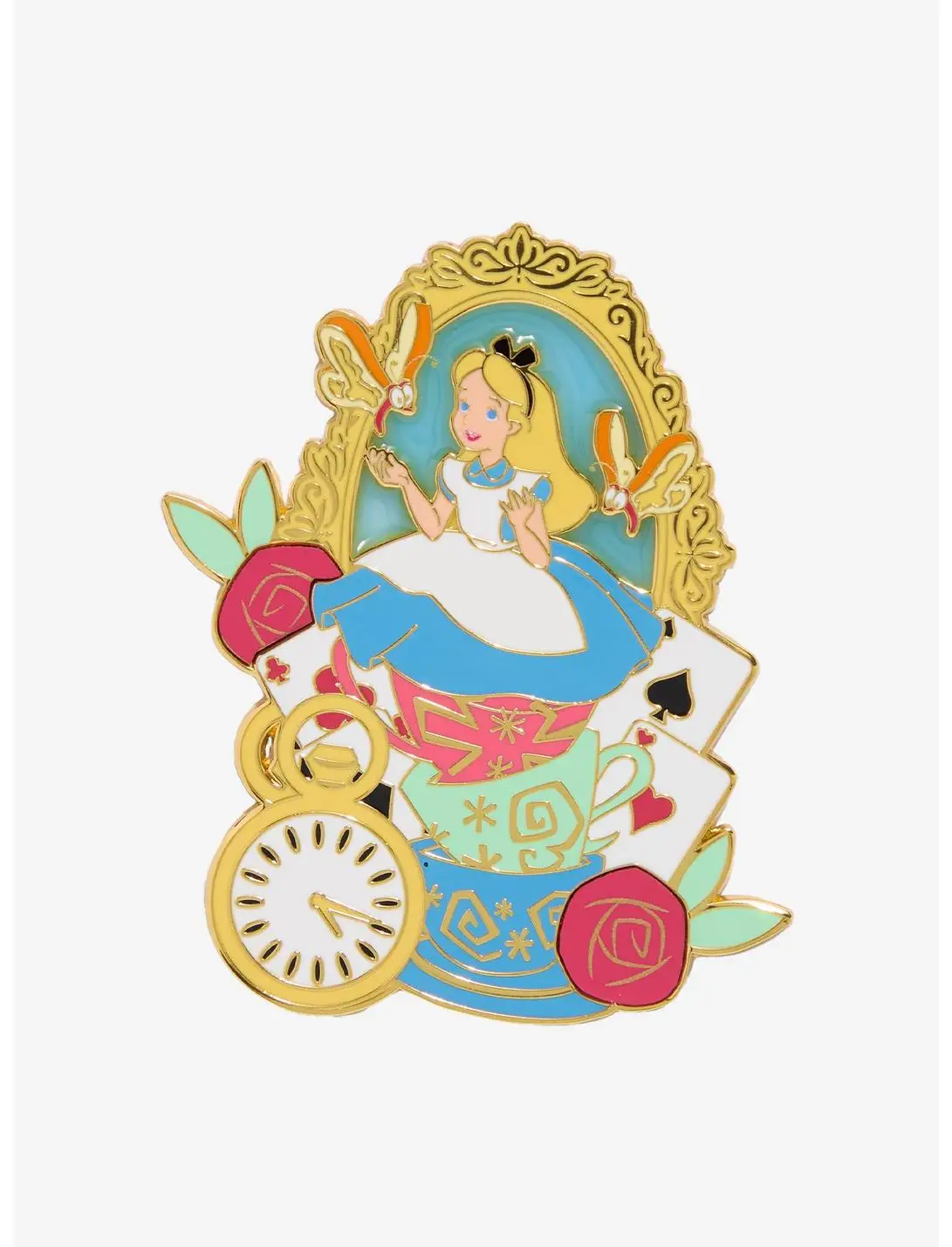Loungefly Disney Alice in Wonderland Alice Portrait Limited Edition Enamel Pin — BoxLunch Exclusive