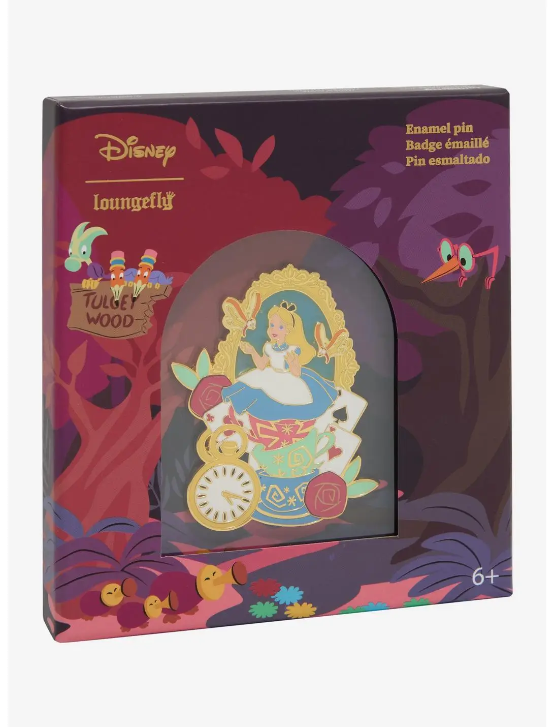 Loungefly Disney Alice in Wonderland Alice Portrait Limited Edition Enamel Pin — BoxLunch Exclusive