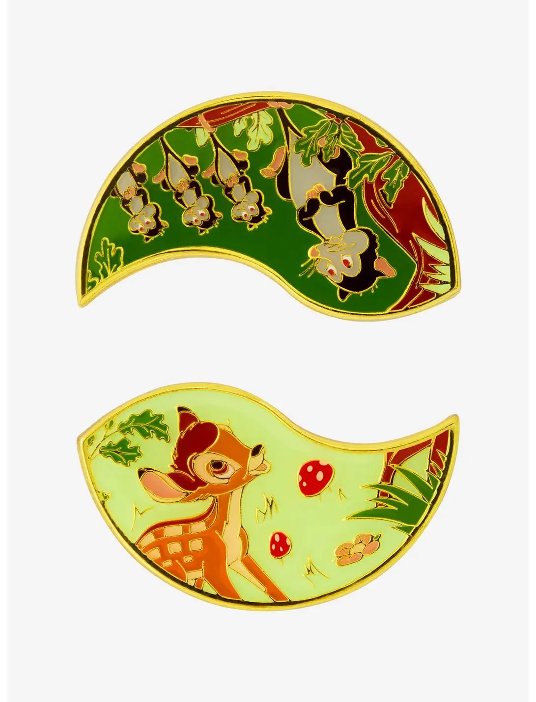 Loungefly Disney Bambi Possum & Bambi Enamel Pin Set