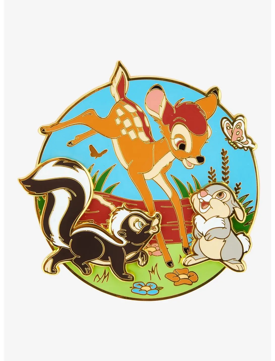 Loungefly Disney Bambi Trio Limited Edition Layered Enamel Pin
