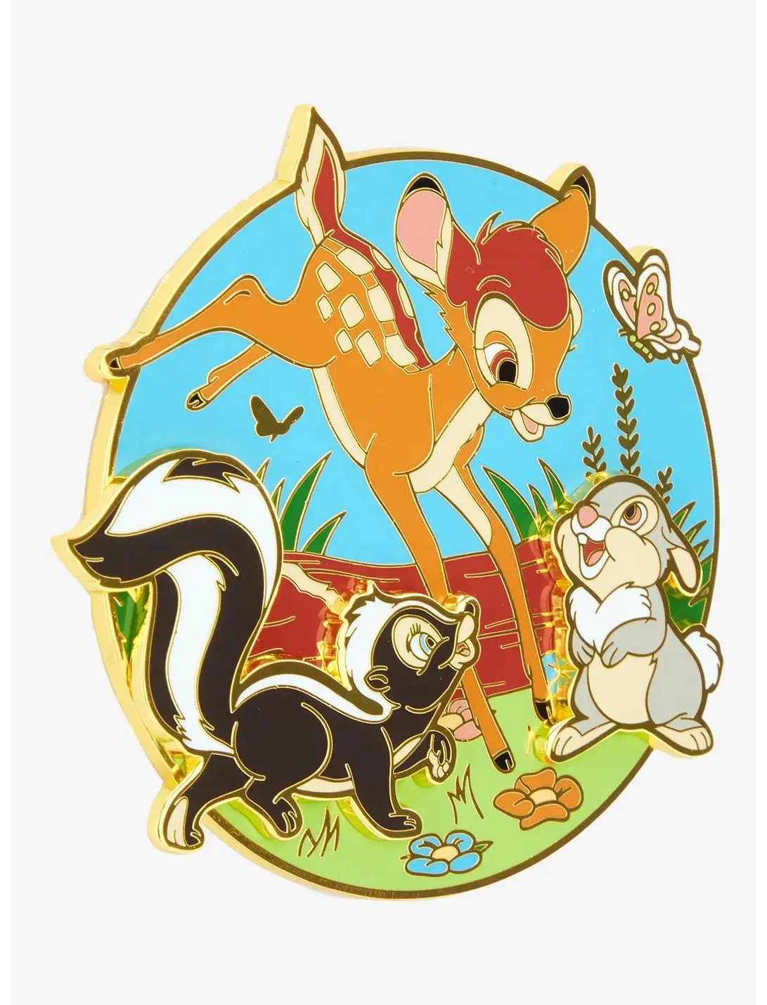 Loungefly Disney Bambi Trio Limited Edition Layered Enamel Pin