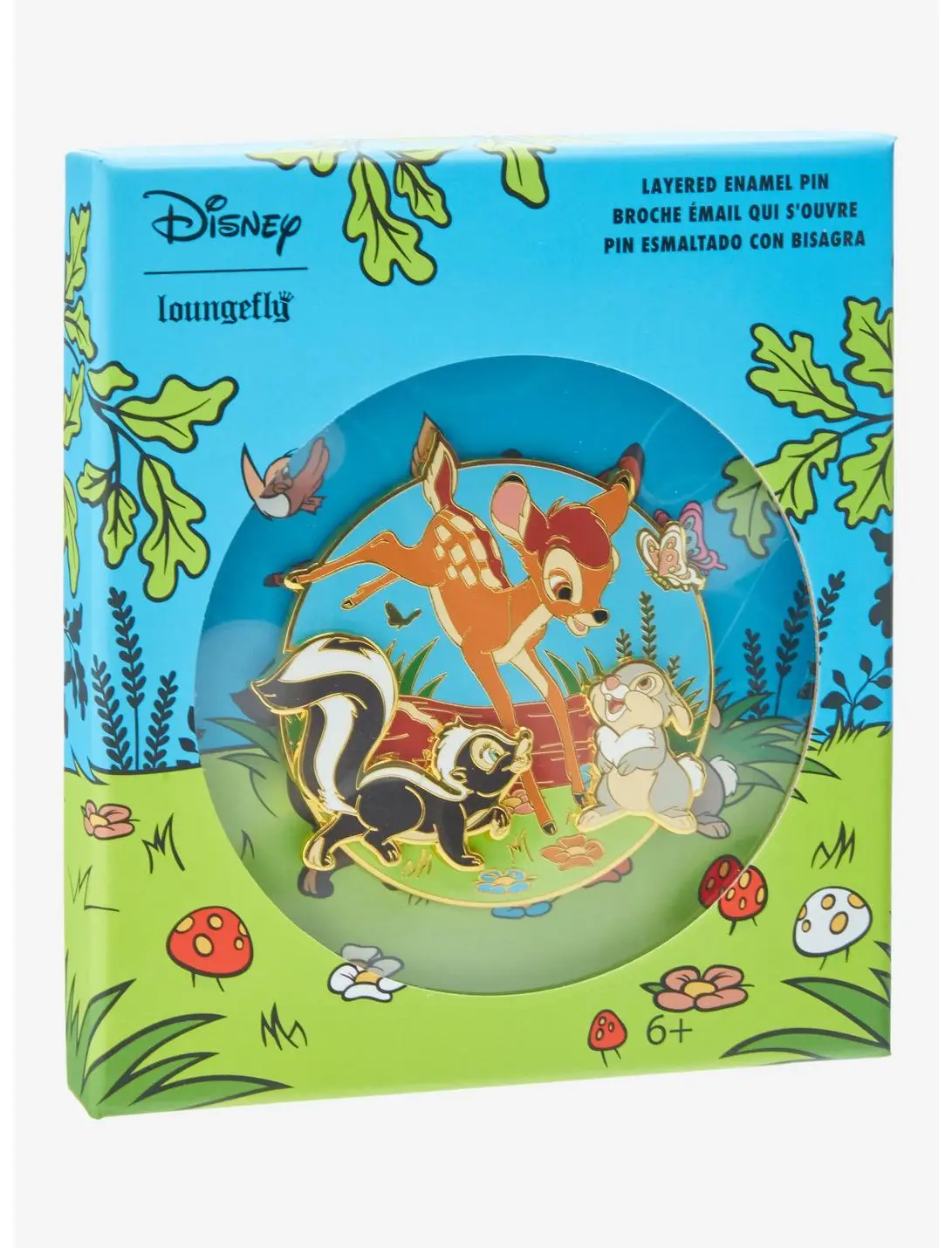 Loungefly Disney Bambi Trio Limited Edition Layered Enamel Pin