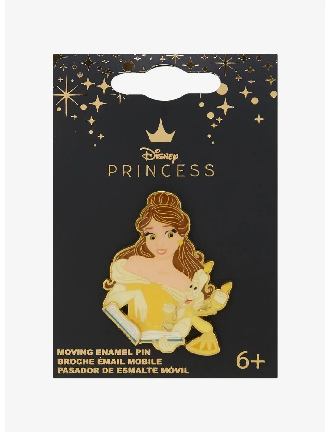 Loungefly Disney Beauty and The Beast Belle Book Moving Enamel Pin