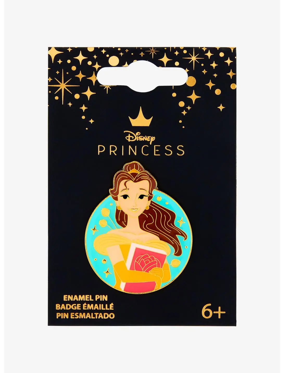 Loungefly Disney Beauty & the Beast Belle Book Circular Enamel Pin — BoxLunch Exclusive