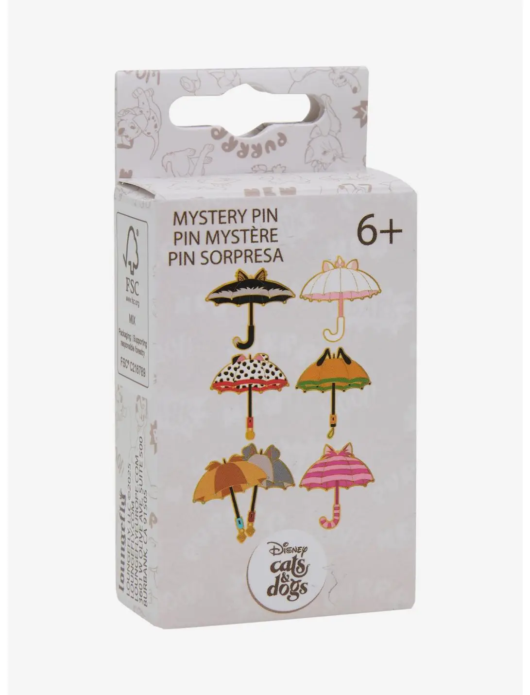 Loungefly Disney Cats & Dogs Umbrella Blind Box Enamel Pin -  BoxLunch Exclusive