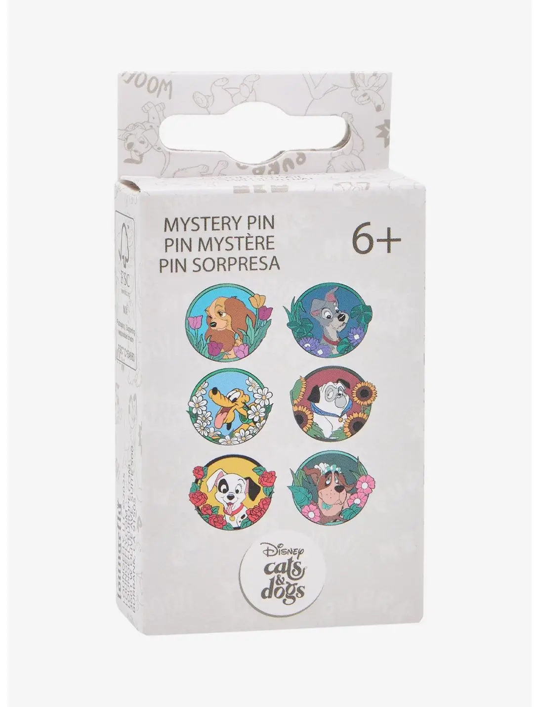 Loungefly Disney Dogs Floral Blind Box Enamel Pin — BoxLunch Exclusive