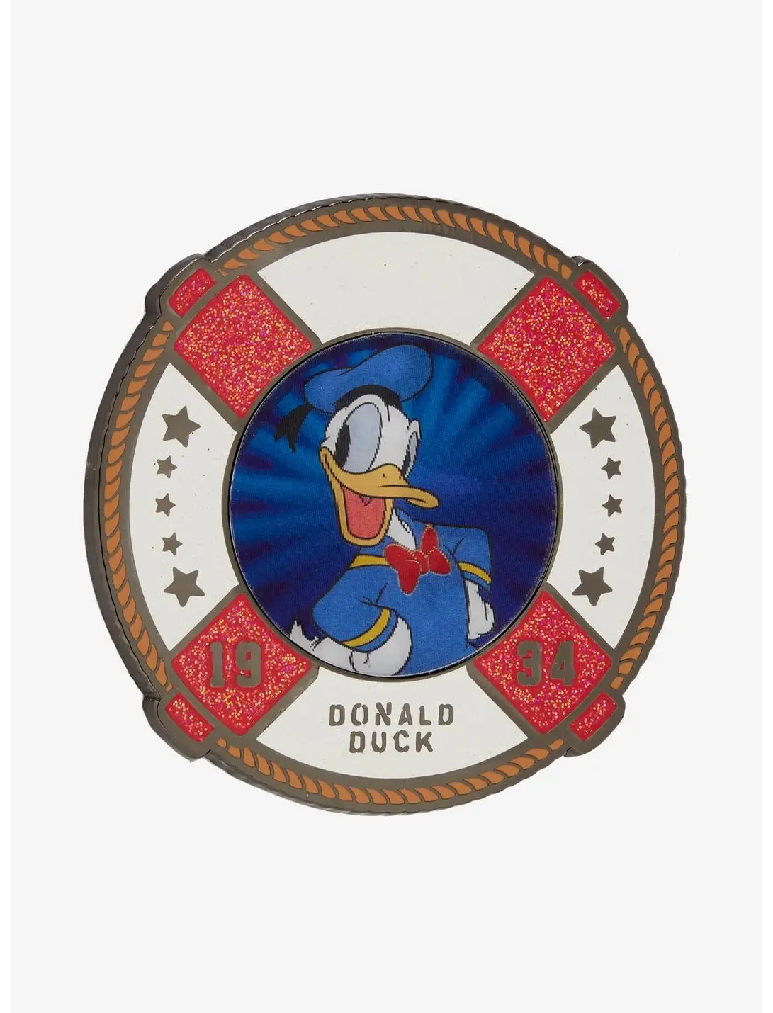 Loungefly Disney Donald Duck 90th Anniversary Lenticular Limited Edition Enamel Pin