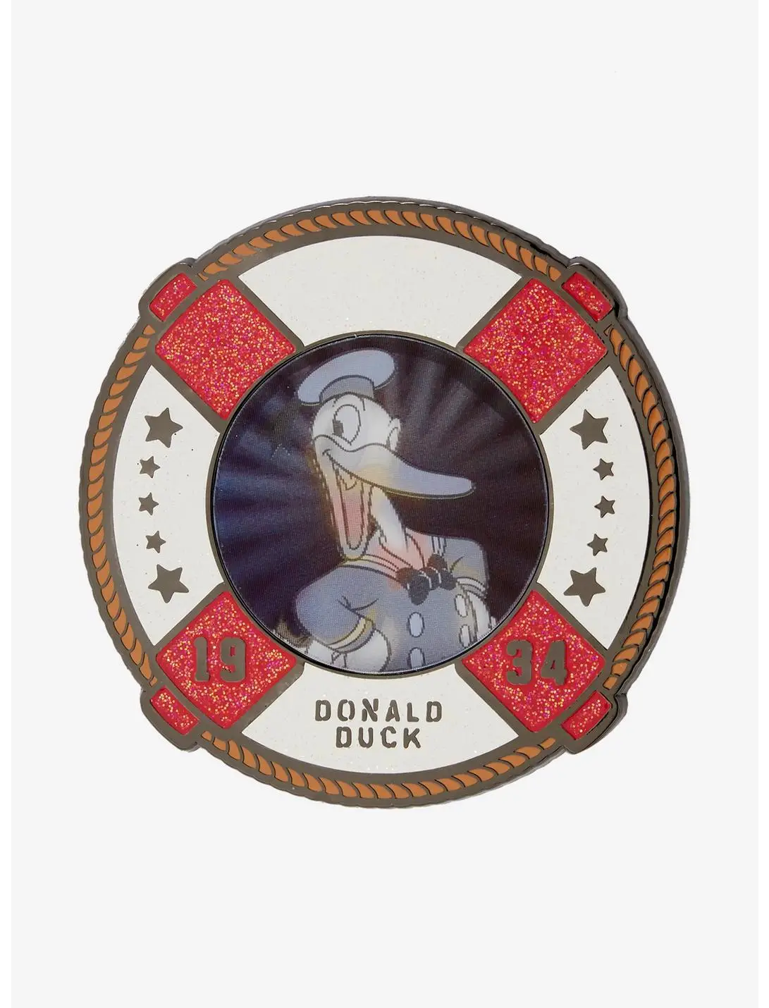 Loungefly Disney Donald Duck 90th Anniversary Lenticular Limited Edition Enamel Pin
