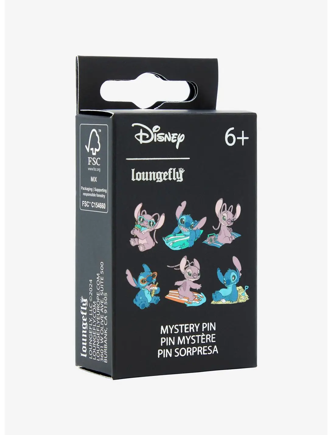 Loungefly Disney Lilo & Stitch Angel & Stitch Beach Day Blind Box Enamel Pin - BoxLunch Exclusive