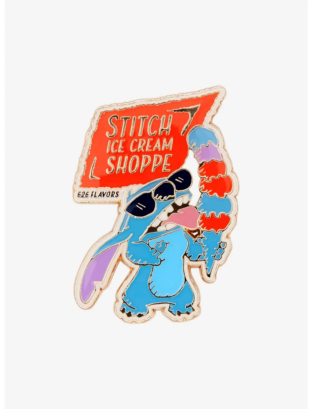 Loungefly Disney Lilo & Stitch Ice Cream Shoppe 626 Flavors Enamel Pin — BoxLunch Exclusive
