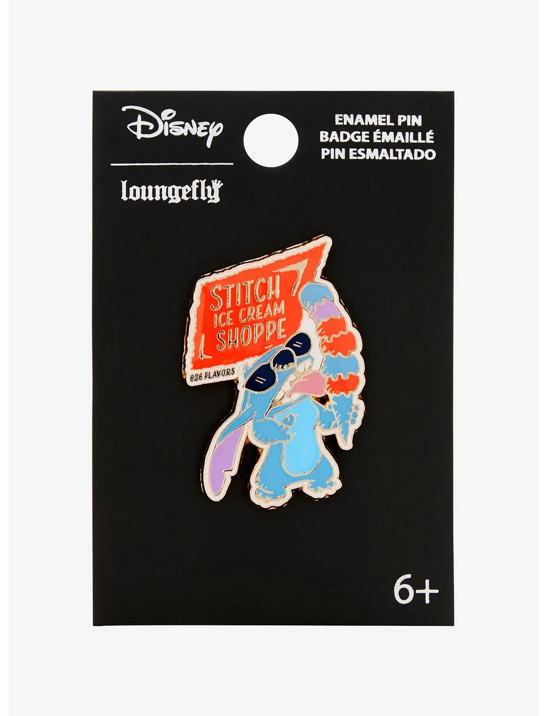 Loungefly Disney Lilo & Stitch Ice Cream Shoppe 626 Flavors Enamel Pin — BoxLunch Exclusive