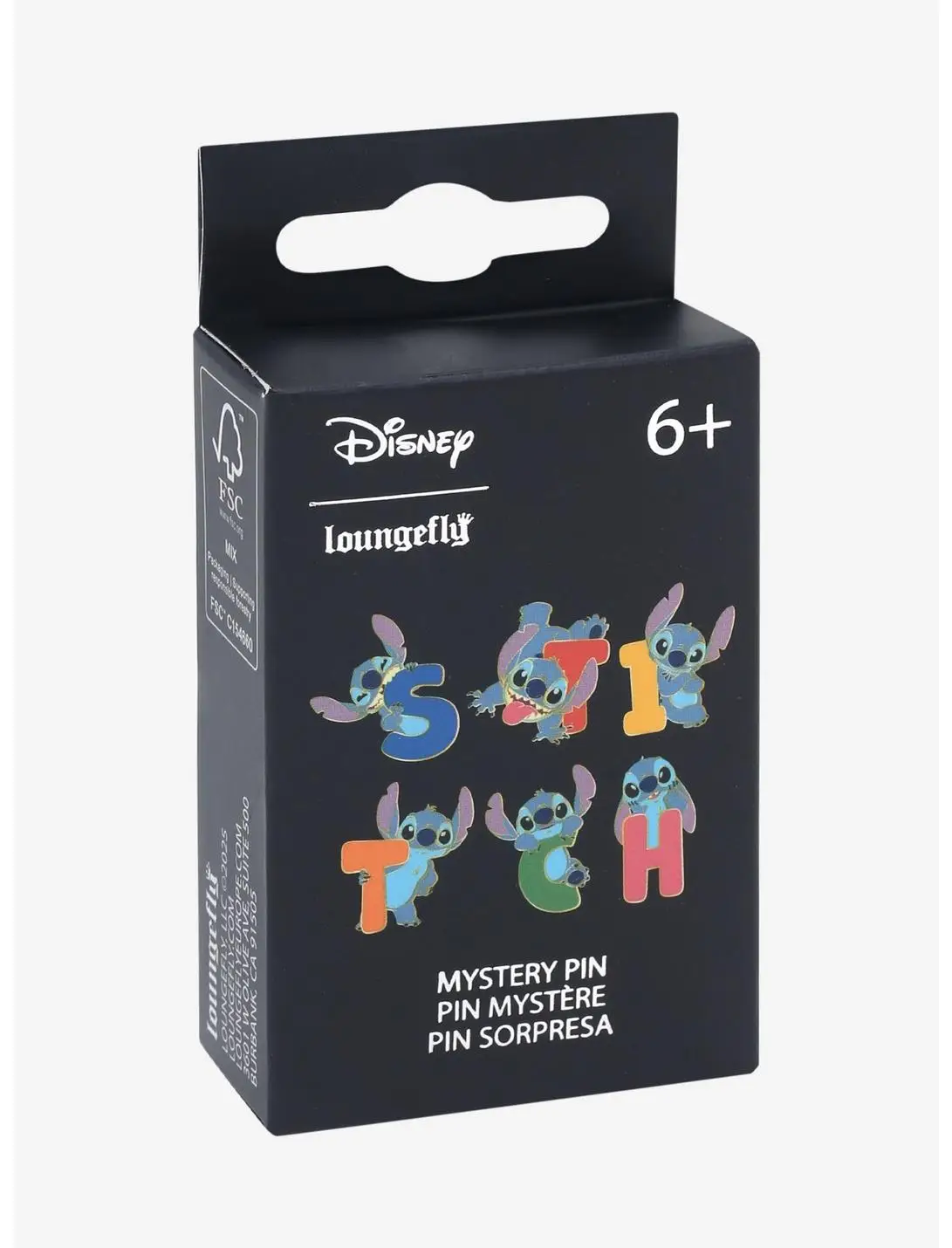 Loungefly Disney Lilo & Stitch Letter Blind Box Enamel Pin — BoxLunch Exclusive