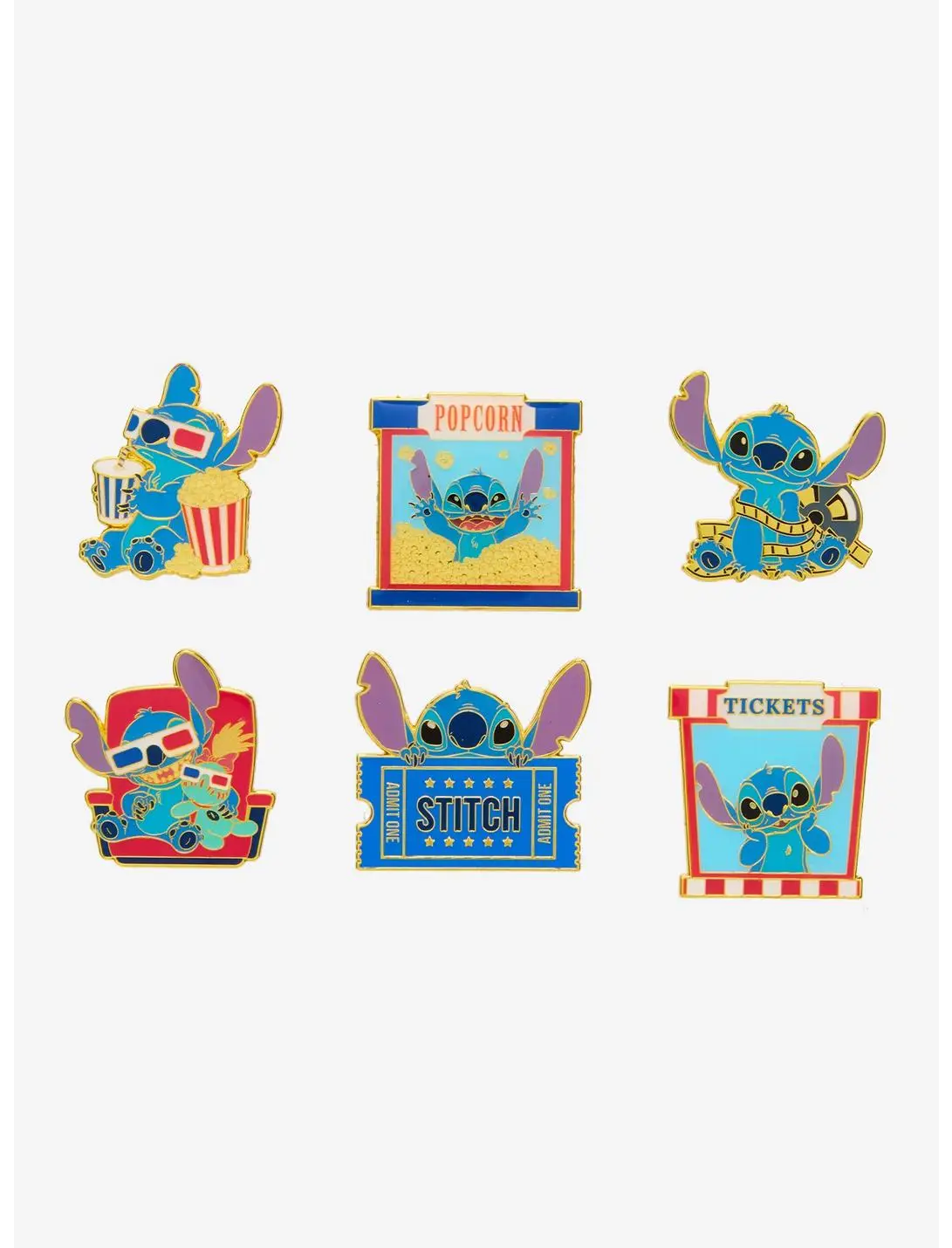Loungefly Disney Lilo & Stitch Movie Theater Blind Box Enamel Pin — BoxLunch Exclusive