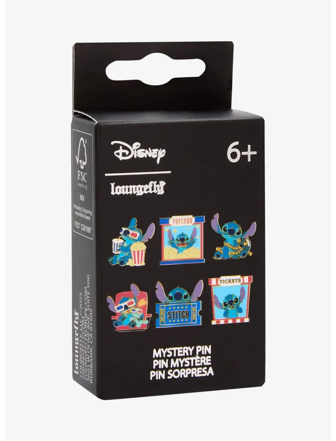 Loungefly Disney Lilo & Stitch Movie Theater Blind Box Enamel Pin — BoxLunch Exclusive