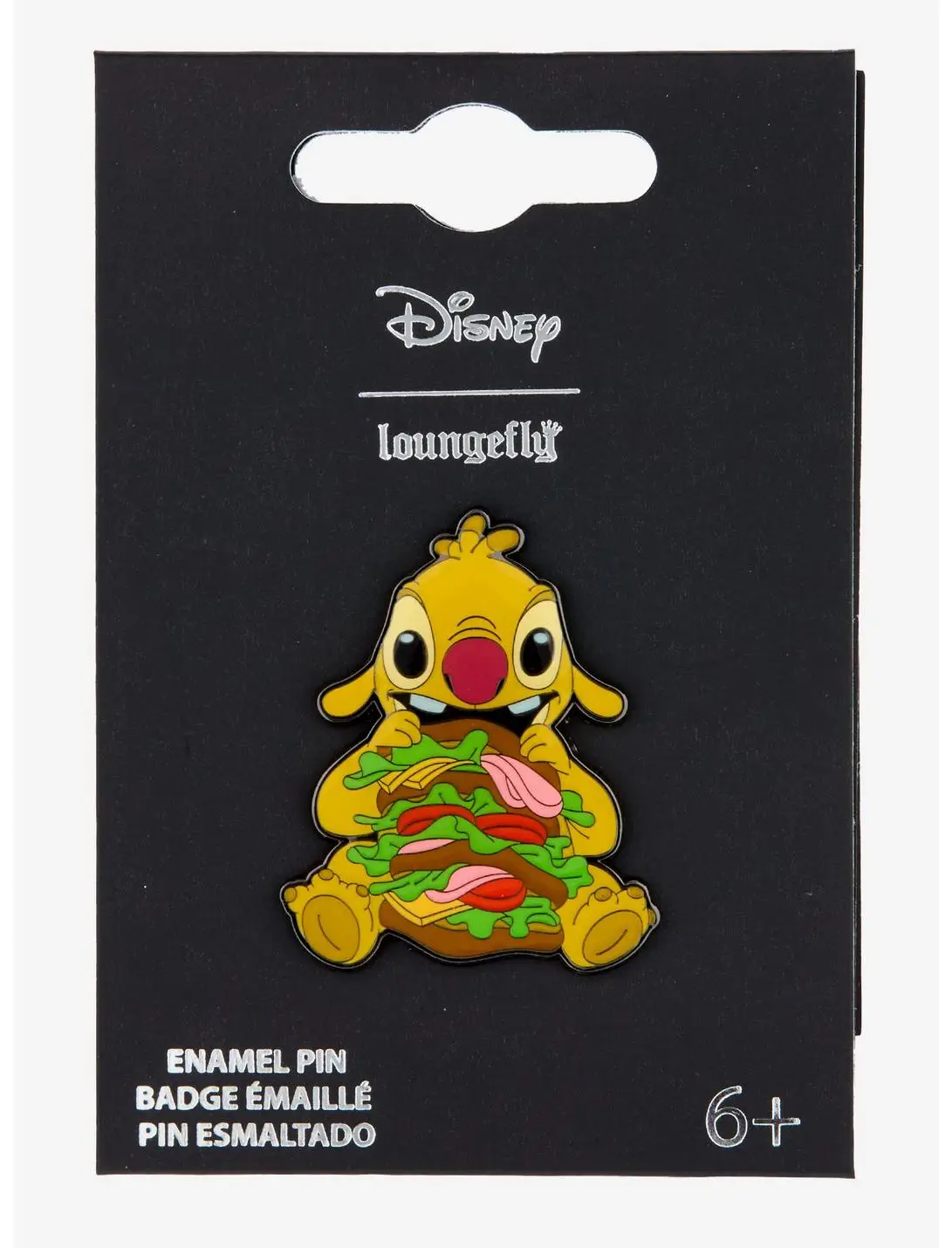 Loungefly Disney Lilo & Stitch Reuben with Sandwich Enamel Pin - BoxLunch Exclusive