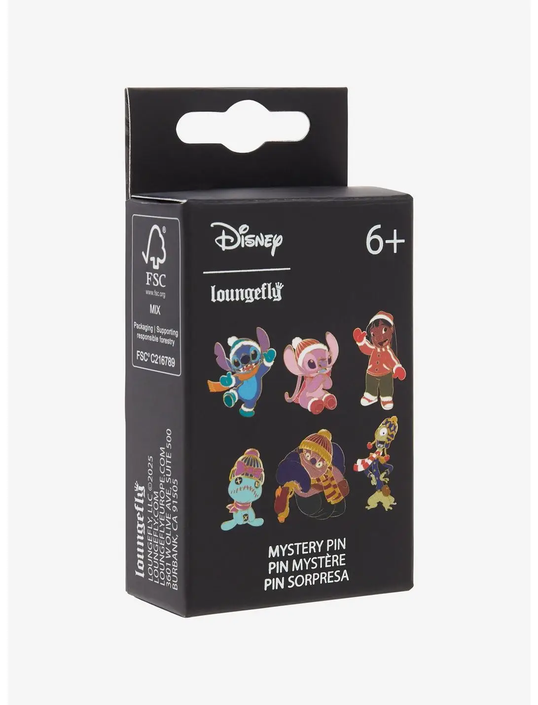 Loungefly Disney Lilo & Stitch Winter Characters Blind Box Enamel Pin - BoxLunch Exclusive