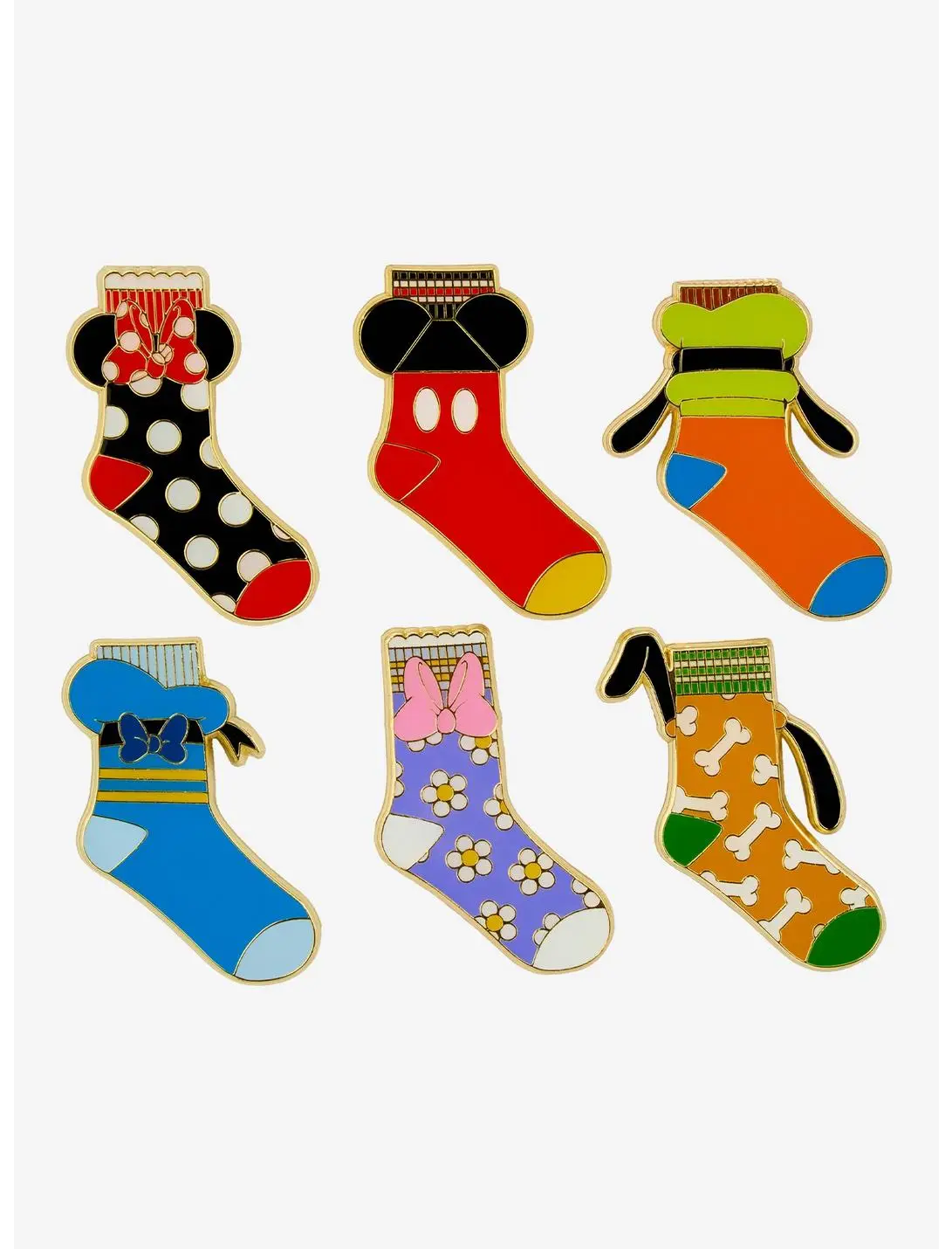 Loungefly Disney Mickey and Friends Socks Blind Box Enamel Pin — BoxLunch Exclusive