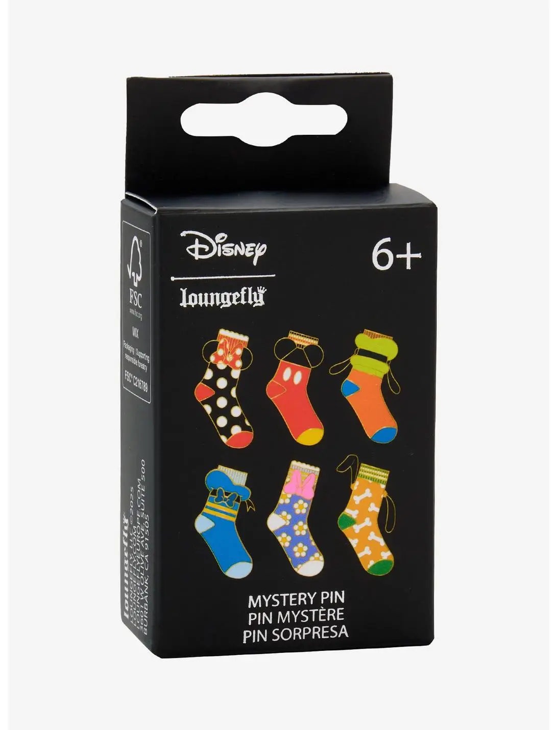 Loungefly Disney Mickey and Friends Socks Blind Box Enamel Pin — BoxLunch Exclusive
