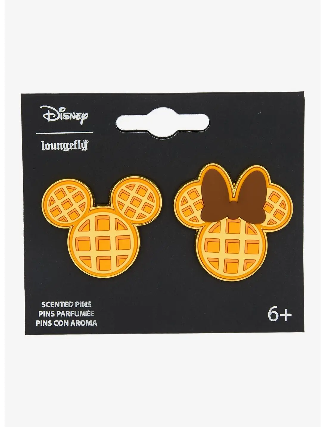 Loungefly Disney Mickey & Minnie Mouse Waffle Scented Enamel Pin Set - BoxLunch Exclusive