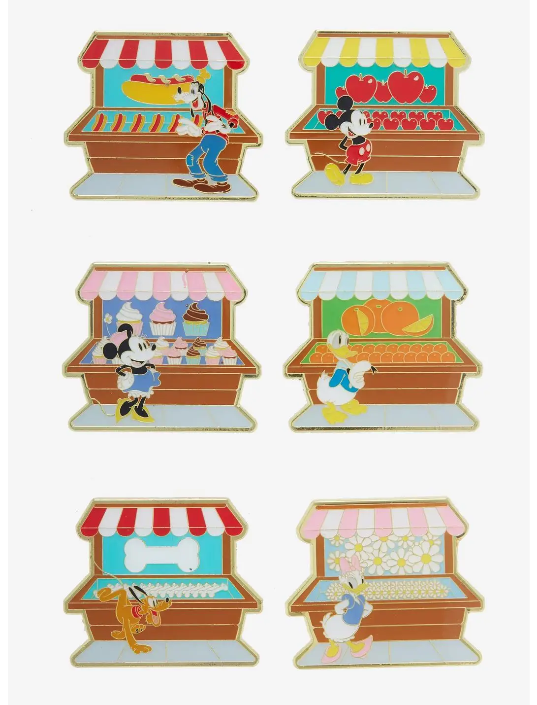 Loungefly Disney Mickey Mouse & Friends Market Booth Blind Box Enamel Pin - BoxLunch Exclusive