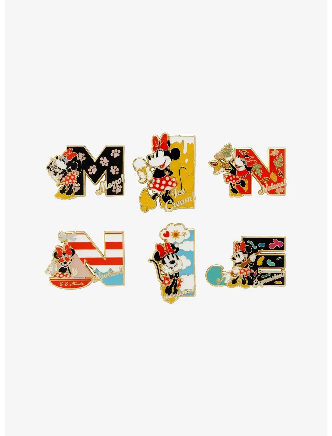 Loungefly Disney Minnie Mouse Letters Blind Box Enamel Pin - BoxLunch Exclusive