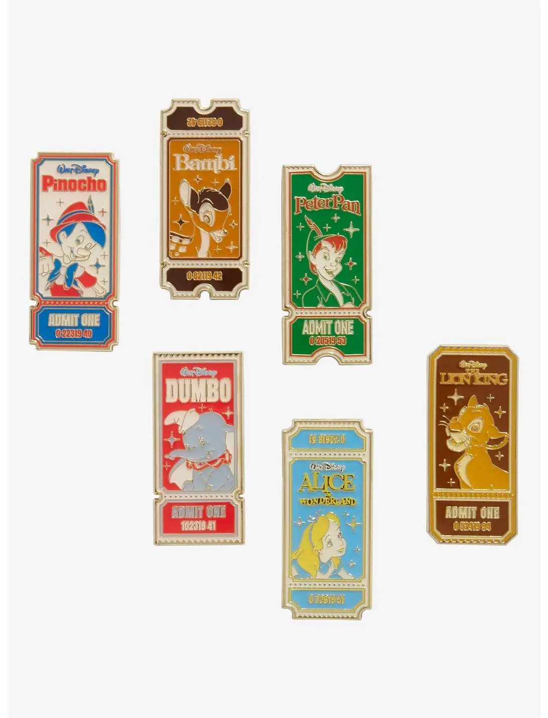 Loungefly Disney Movie Tickets Blind Box Enamel Pin - BoxLunch Exclusive