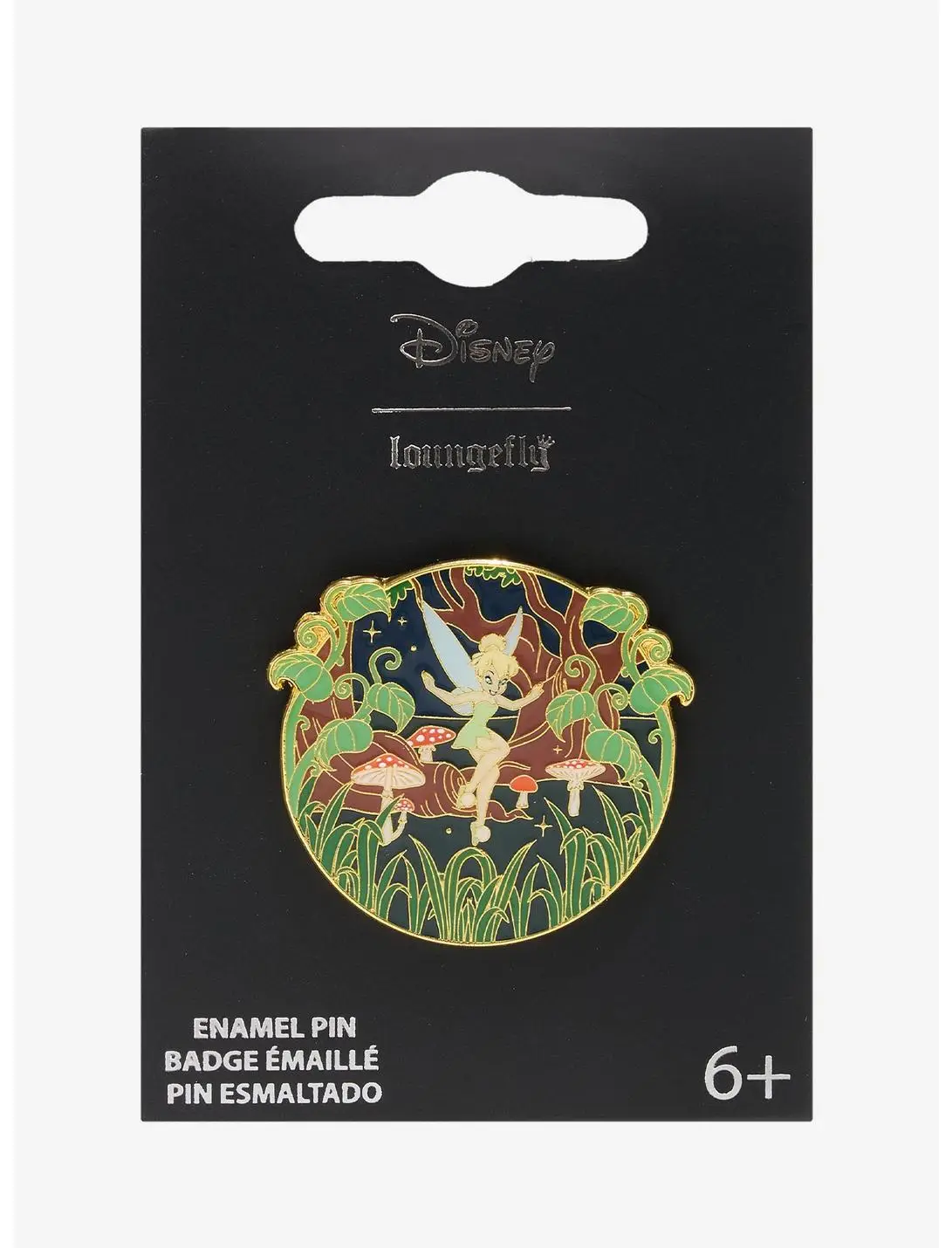 Loungefly Disney Peter Pan Tinker Bell Forest Enamel Pin - BoxLunch Exclusive