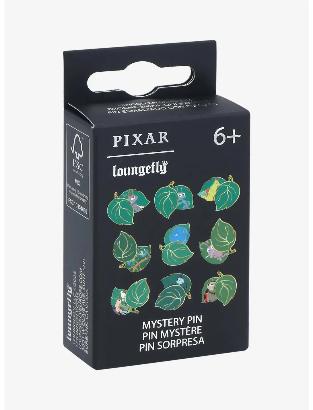 Loungefly Disney Pixar A Bug's Life Character Leaf Sliding Blind Box Enamel Pin - BoxLunch Exclusive