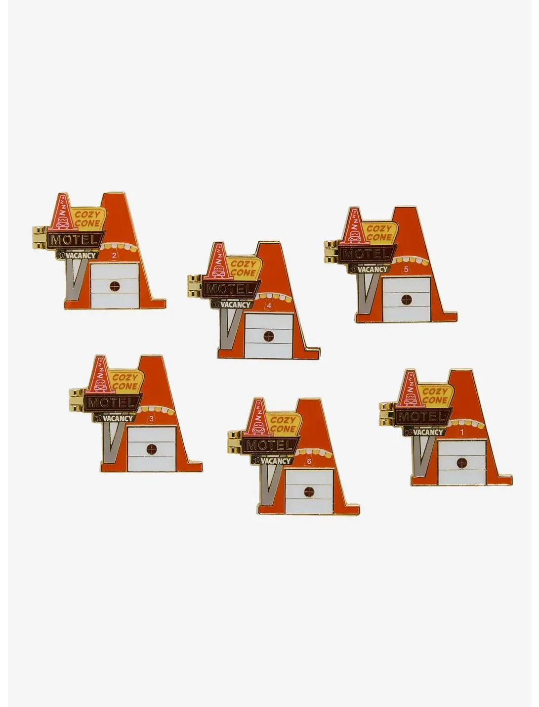 Loungefly Disney Pixar Cars Cozy Cone Motel Hinged Blind Box Enamel Pin - BoxLunch Exclusive