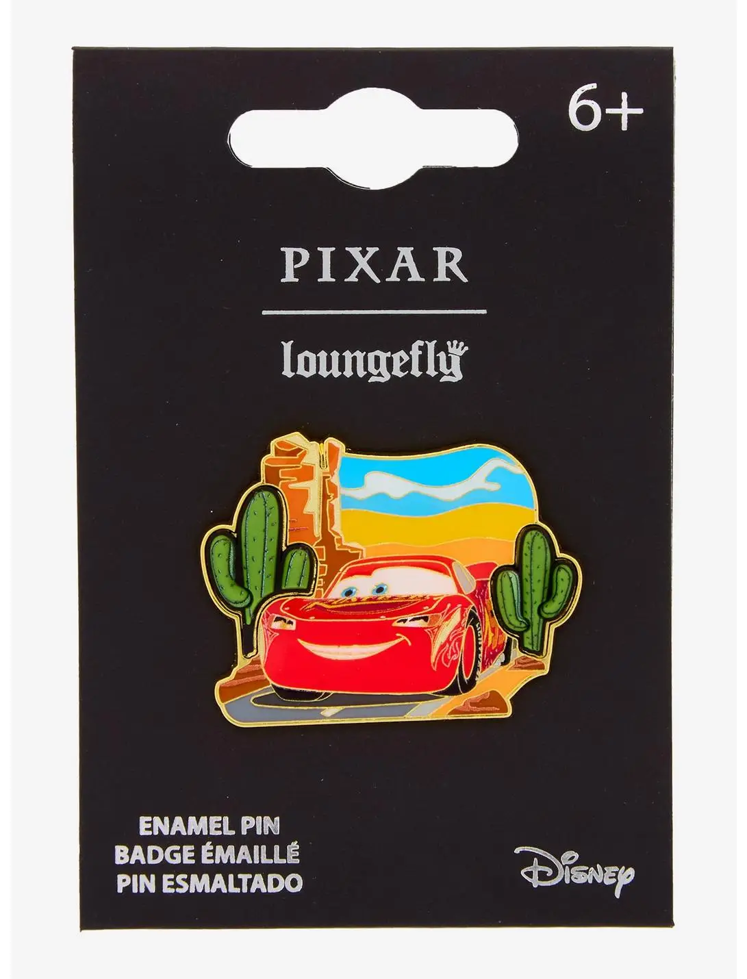 Loungefly Disney Pixar Cars Lightning McQueen Cactus Enamel Pin — BoxLunch Exclusive